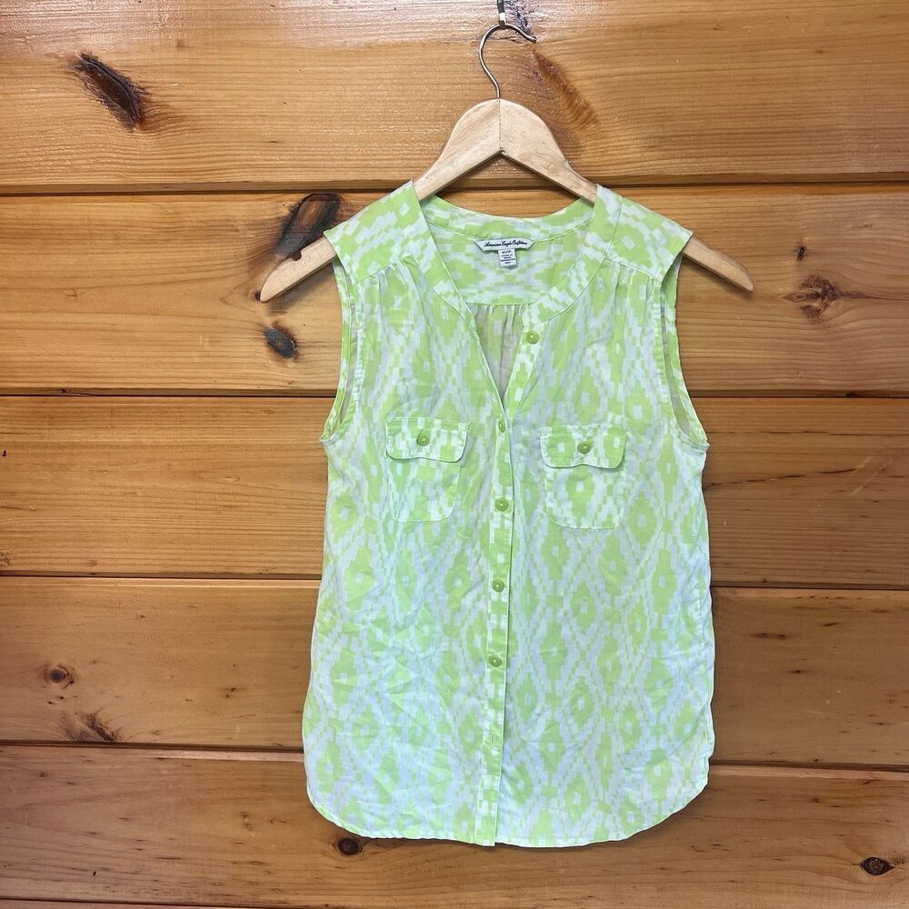 American Eagle Outfitters Lime Green Woman's Size XS Sleeveless top tunic